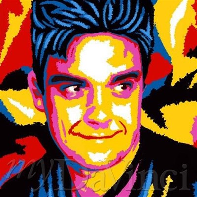 Robbie Williams Oil Painting Giclee - myDaVinci
